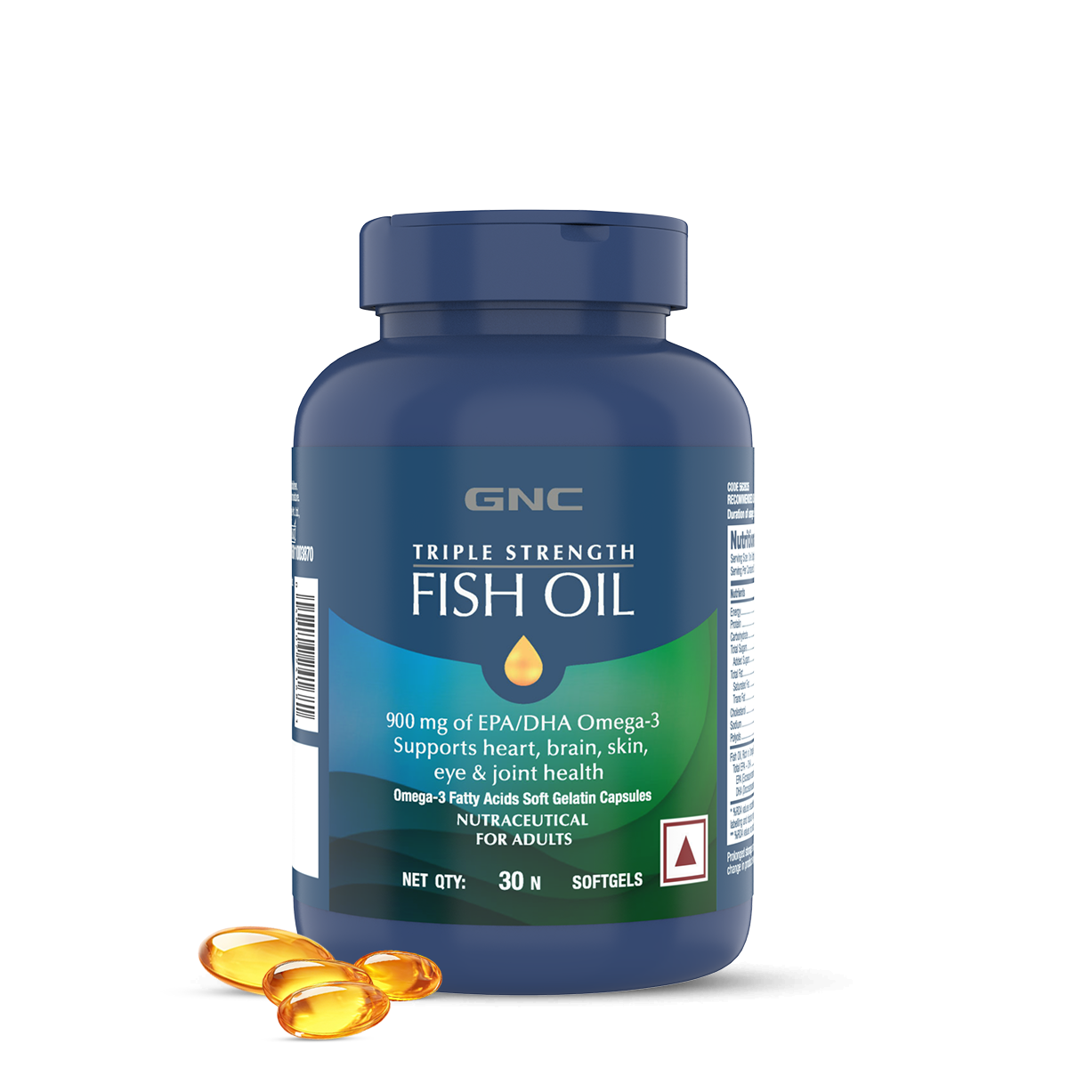 Gnc Triple Strenth Fish Oil 30Softgel |Omega 3